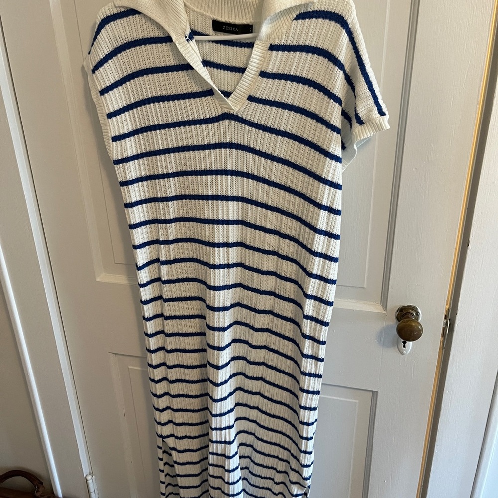 Zesica short sleeve sweater dress